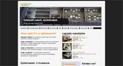 Desktop Screenshot of epiteszeti-makett.hu